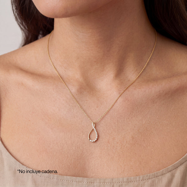 DIJE INFINITO CON DIAMANTES 18K - Secondary