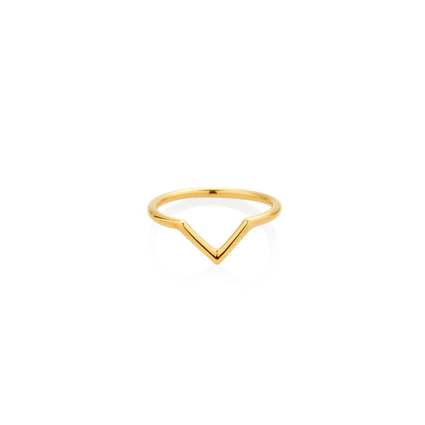 ANILLO V EN ORO 18K