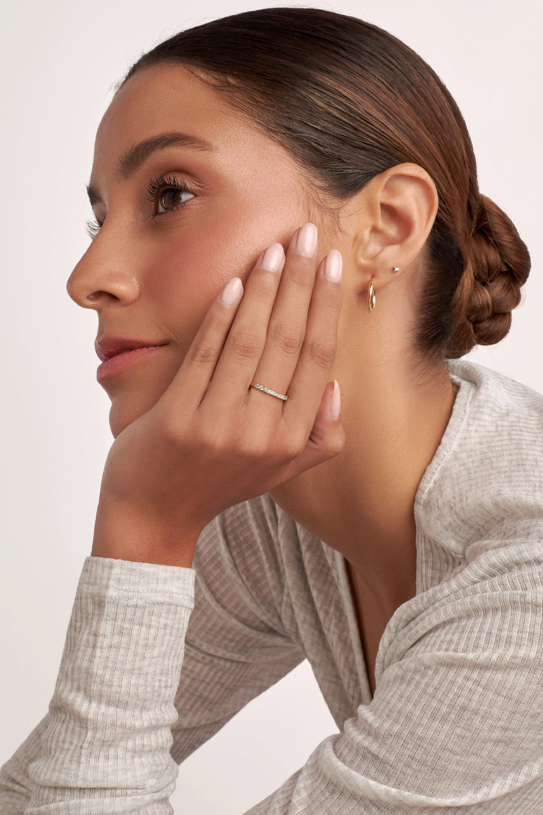 ANILLO CINTILLO DIAMANTES 0.30CT EN ORO 18K - Image 2