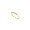 ANILLO LISO CON DIAMANTES EN ORO 18K