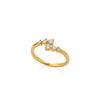 ANILLO DIAMANTES DEGRADÉ ABIERTO EN ORO 18K