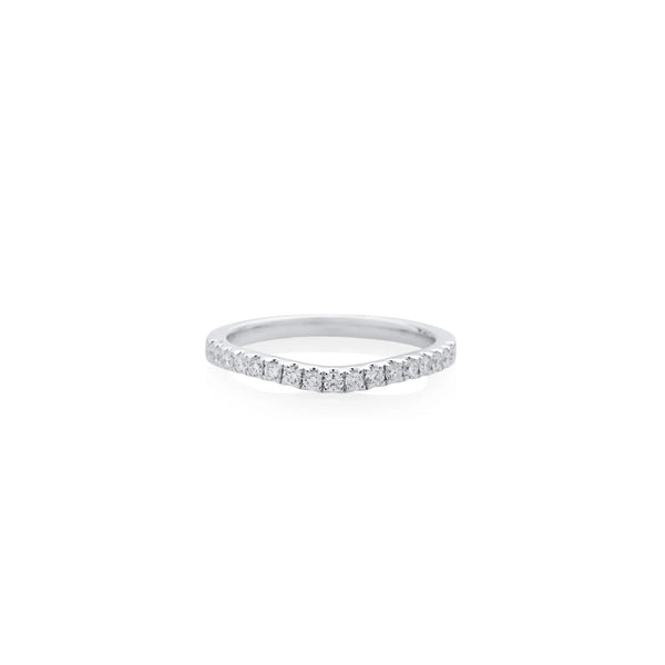 ANILLO DIAMANTES OLA 0.27CT EN ORO BLANCO 18K