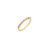 ANILLO DIAMANTES Y ZAFIROS ROSADOS EN ORO 18K