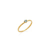 ANILLO SOLITARIO AGUAMARINA EN ORO 18K