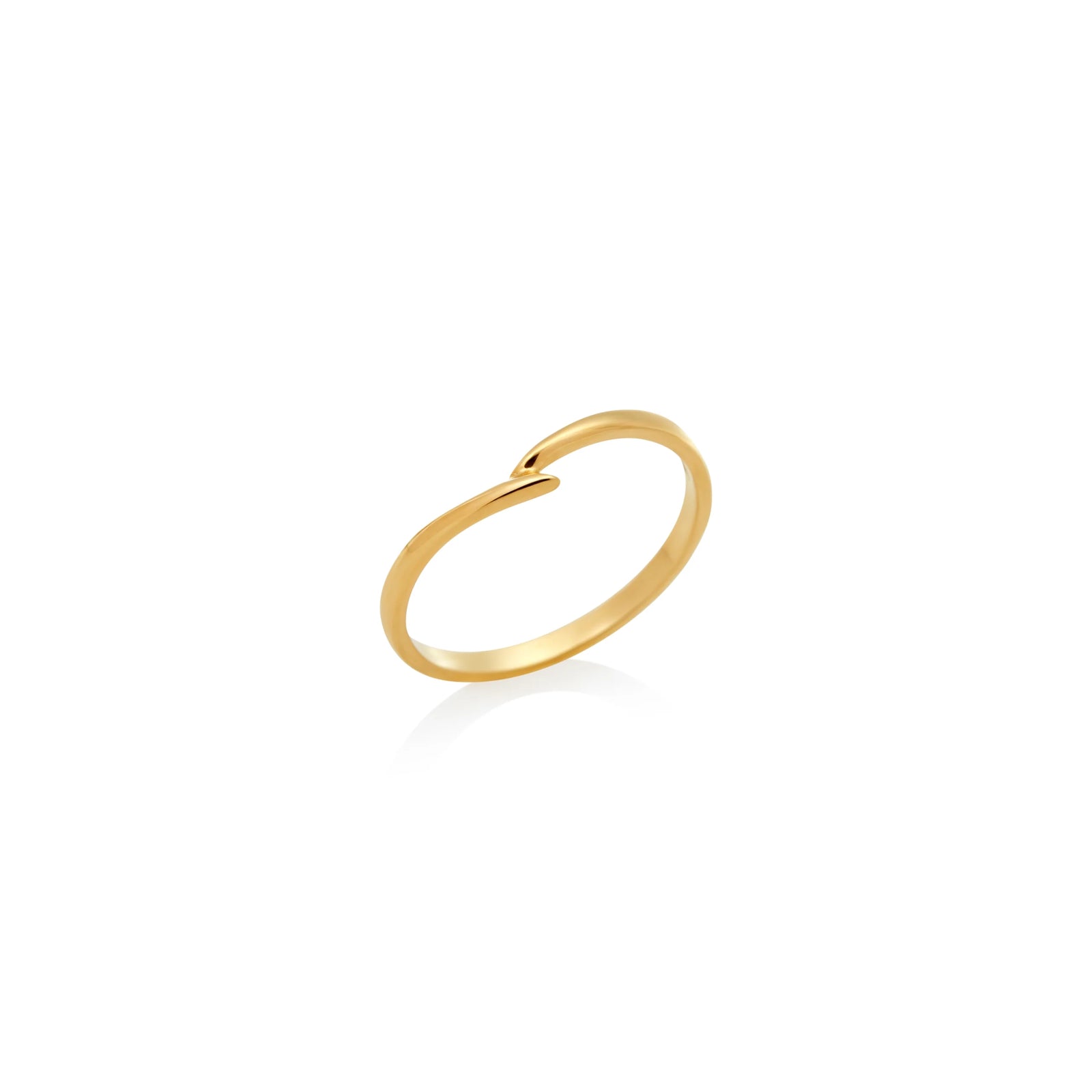 ANILLO V CRUZADO EN ORO 18K - Image 1