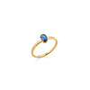 ANILLO SOLITARIO ZAFIRO OVAL EN ORO 18K