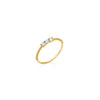 ANILLO DIAMANTES TRÍO EN ORO 18K