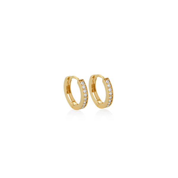 ARGOLLAS PIERCING ZIRCONES EN ORO 18K
