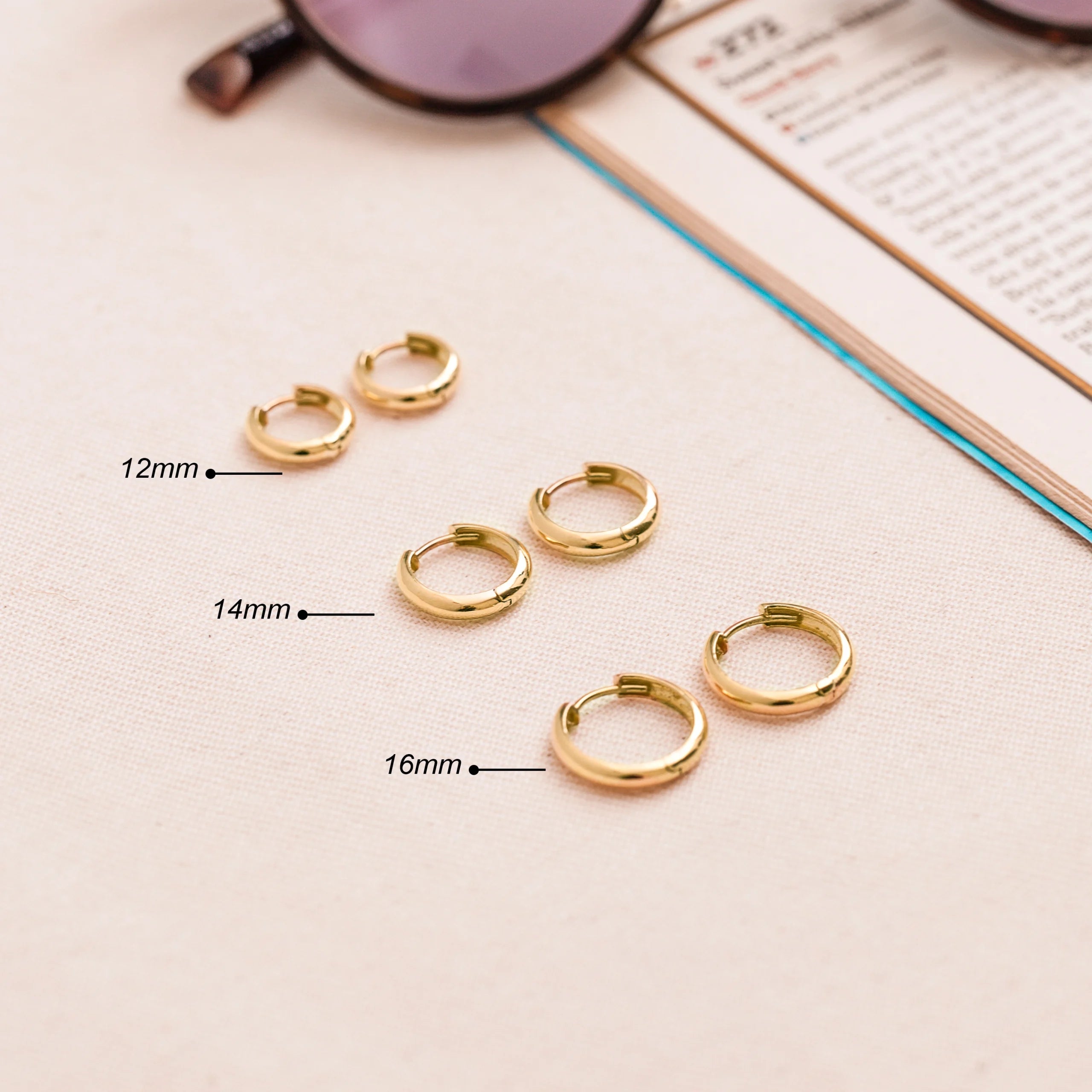 ARGOLLAS MEDIA CAÑA EN ORO 18K - Gallery 2