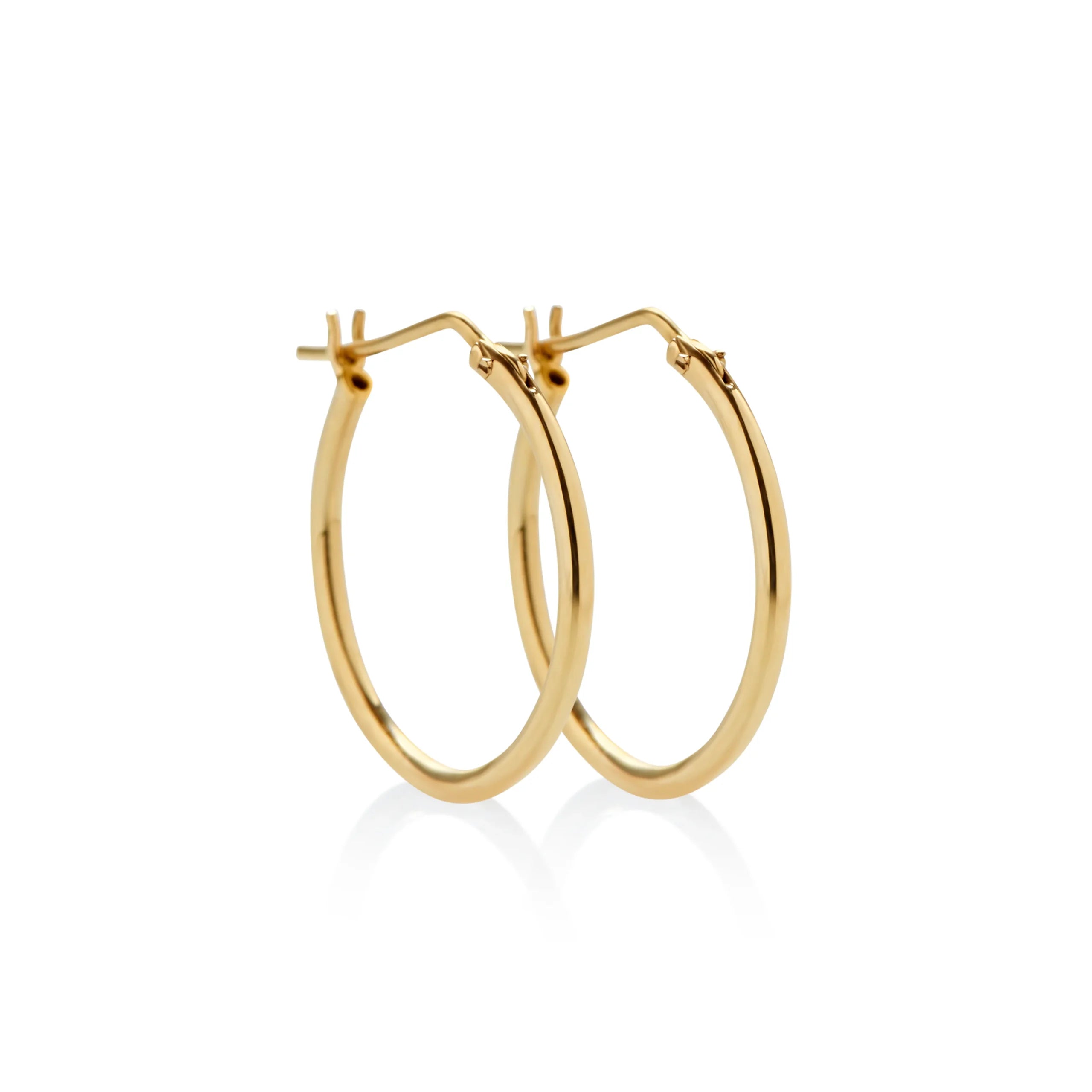 ARGOLLAS TUBO DELGADO EN ORO 18K - Gallery 6