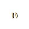 ARGOLLAS PIERCING DIAMANTES NEGROS EN ORO 18K