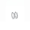 ARGOLLAS DIAMANTES BAGUETTE DIAGONALES EN ORO BLANCO 18K