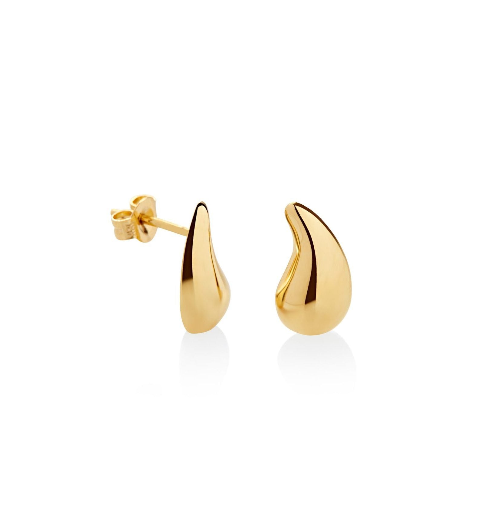 ARETES GOTA BOMBÉ EN ORO 18K - Gallery 1