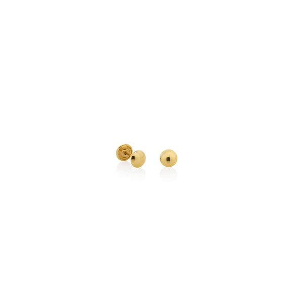 ARETES BEBE LENTEJA EN ORO 18K