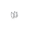 ARGOLLAS DIAMANTES TRAPECIO ESCALÓN EN ORO BLANCO 18K