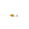 ARETES PIERCING TRIO DIAMANTES 0.12CT EN ORO 18K