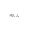 ARETES PIERCING TRÍO DIAMANTES 0.24CT EN ORO BLANCO 18K