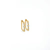 ARGOLLAS DIAMANTES RECTANGULARES EN ORO 18K