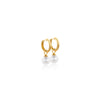 ARGOLLAS CON PERLA GRANDE EN ORO 18K