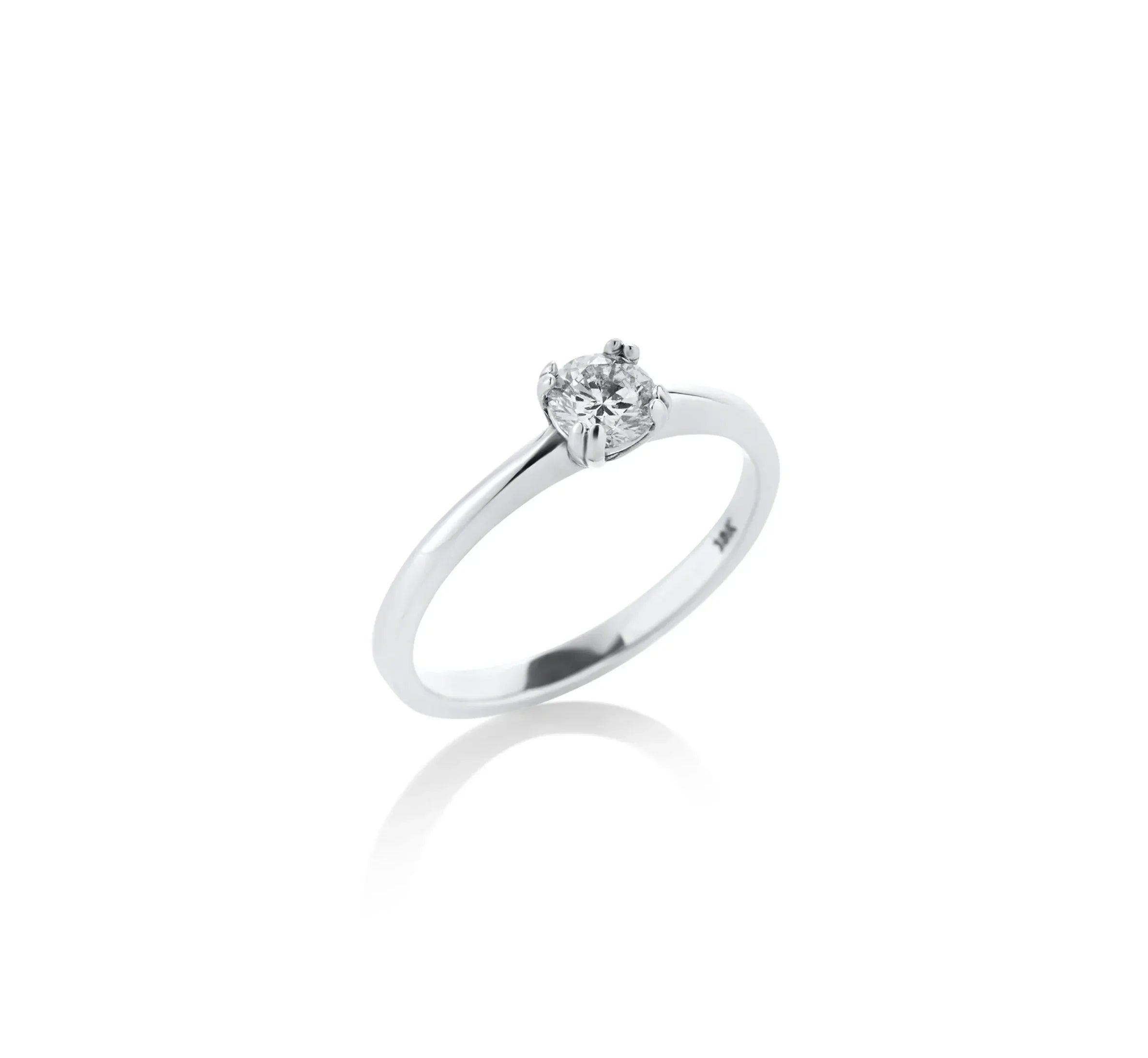 ANILLO DE COMPROMISO DIAMANTE GIA 0.40CT. EN ORO BLANCO 18K - Gallery 1