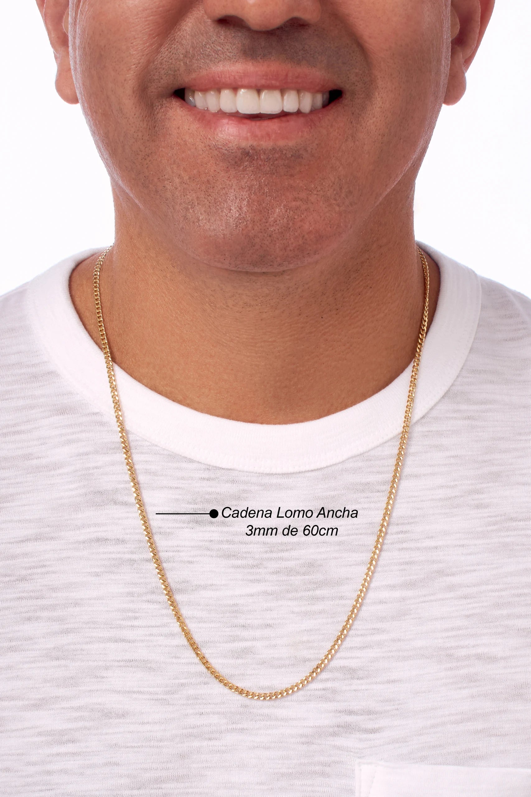 CADENA LOMO ANCHO EN ORO 18K - Gallery 5