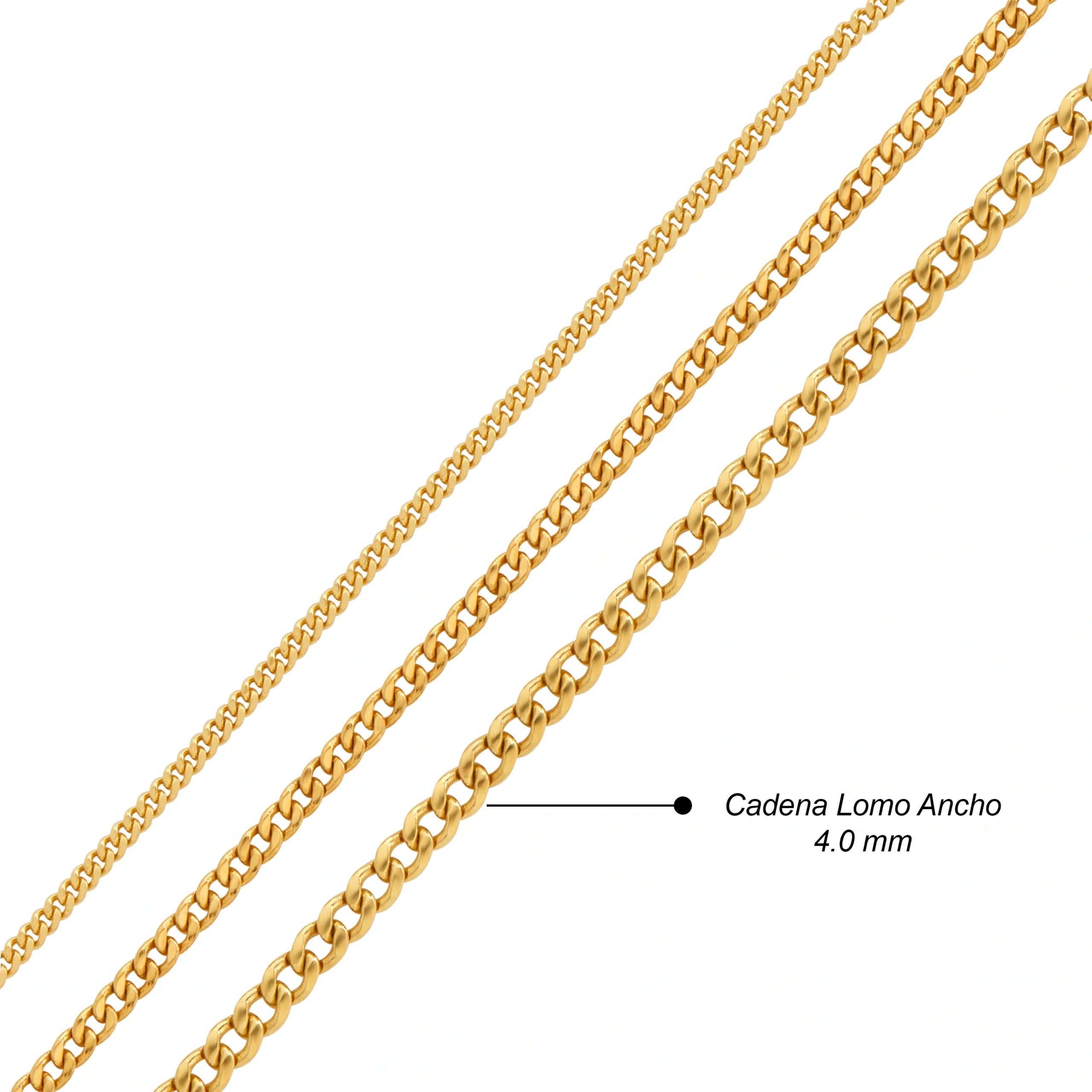 CADENA LOMO ANCHO EN ORO 18K - Gallery 4
