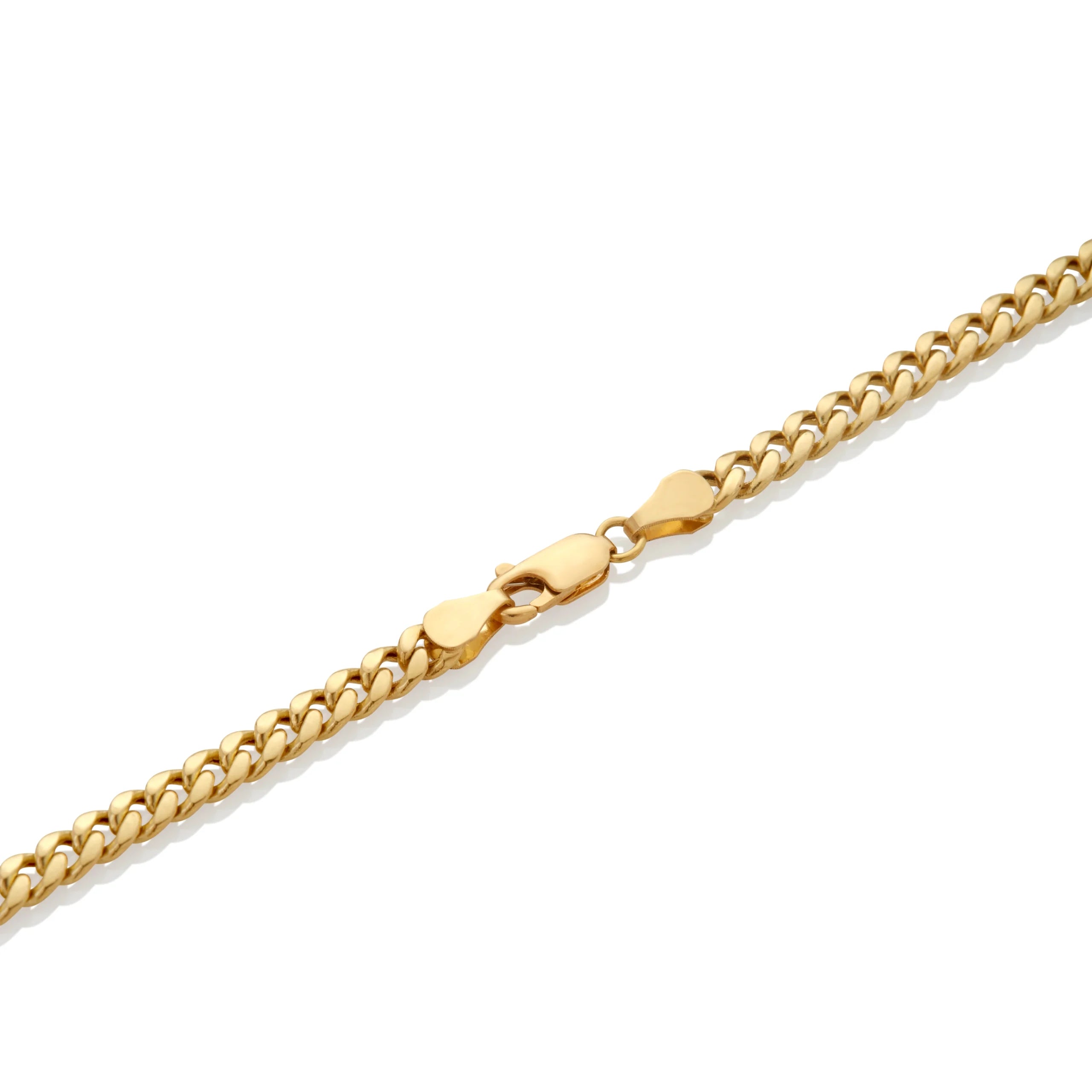 CADENA LOMO ANCHO LIVIANO - BROCHE PICO DE LORO EN ORO 18K - Gallery 2