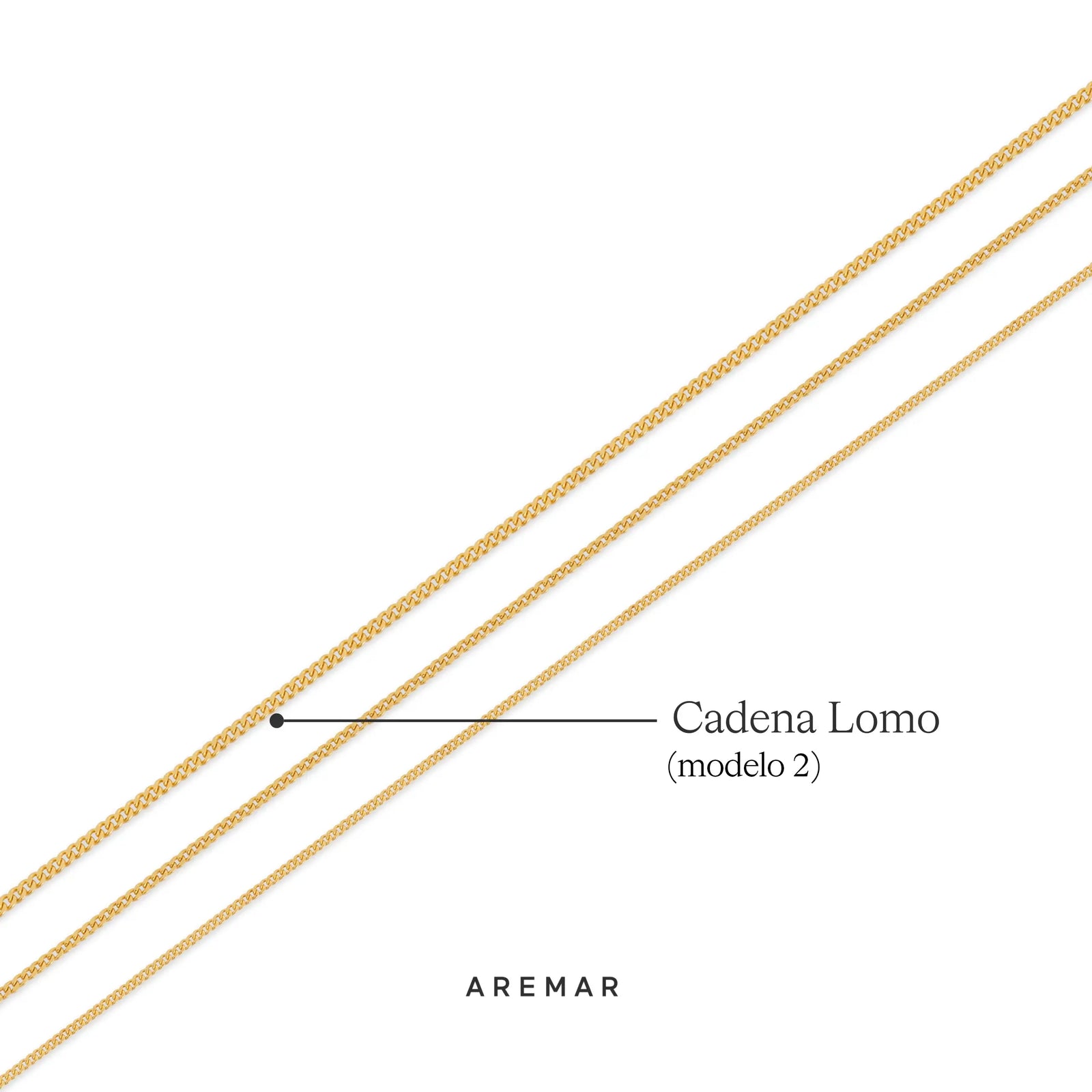 CADENA LOMO 2 EN ORO 18K - Image 2