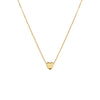 COLLAR CORAZÓN PASANTE EN ORO 18K
