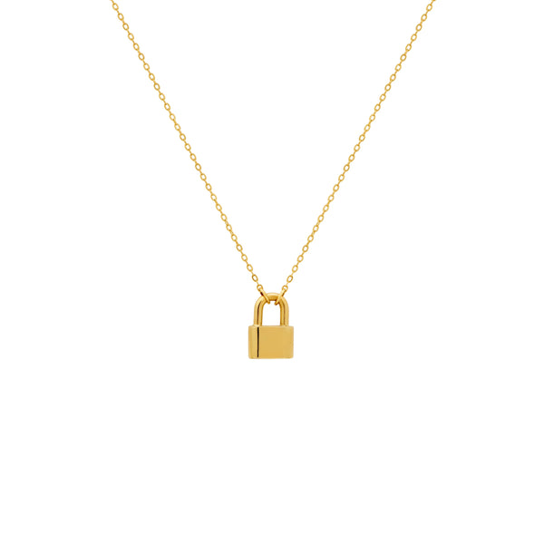 COLLAR CANDADO EN ORO 18K