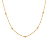 COLLAR BOLITAS LOMO EN ORO 18K