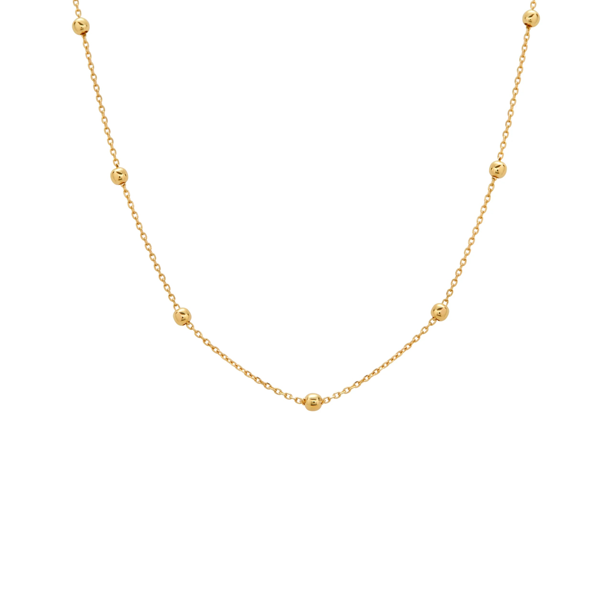 COLLAR BOLITAS PRISMA EN ORO 18K - Gallery 1