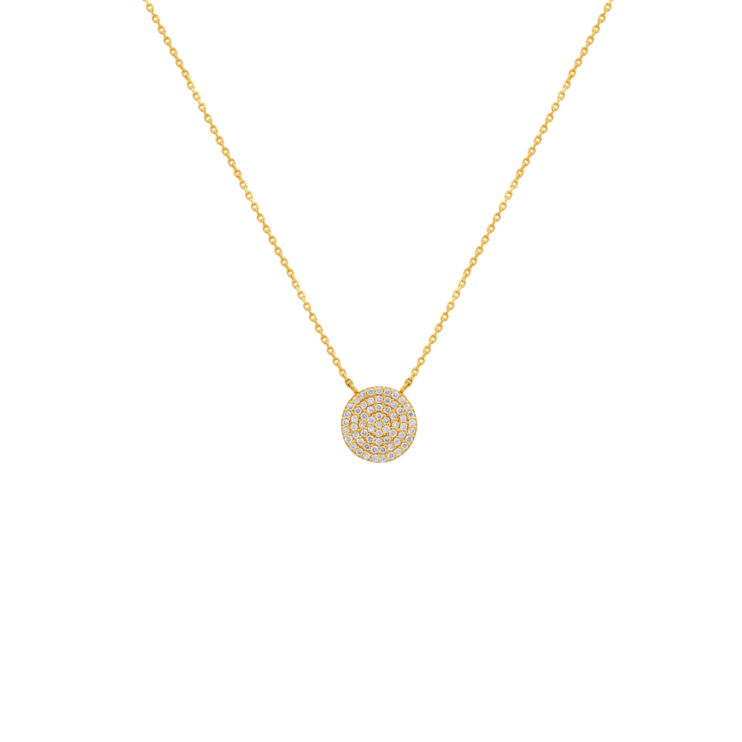COLLAR DIAMANTES CÍRCULO 0.20CT EN ORO 18K - Gallery 1
