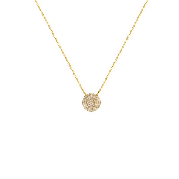 COLLAR DIAMANTES CÍRCULO 0.20CT EN ORO 18K