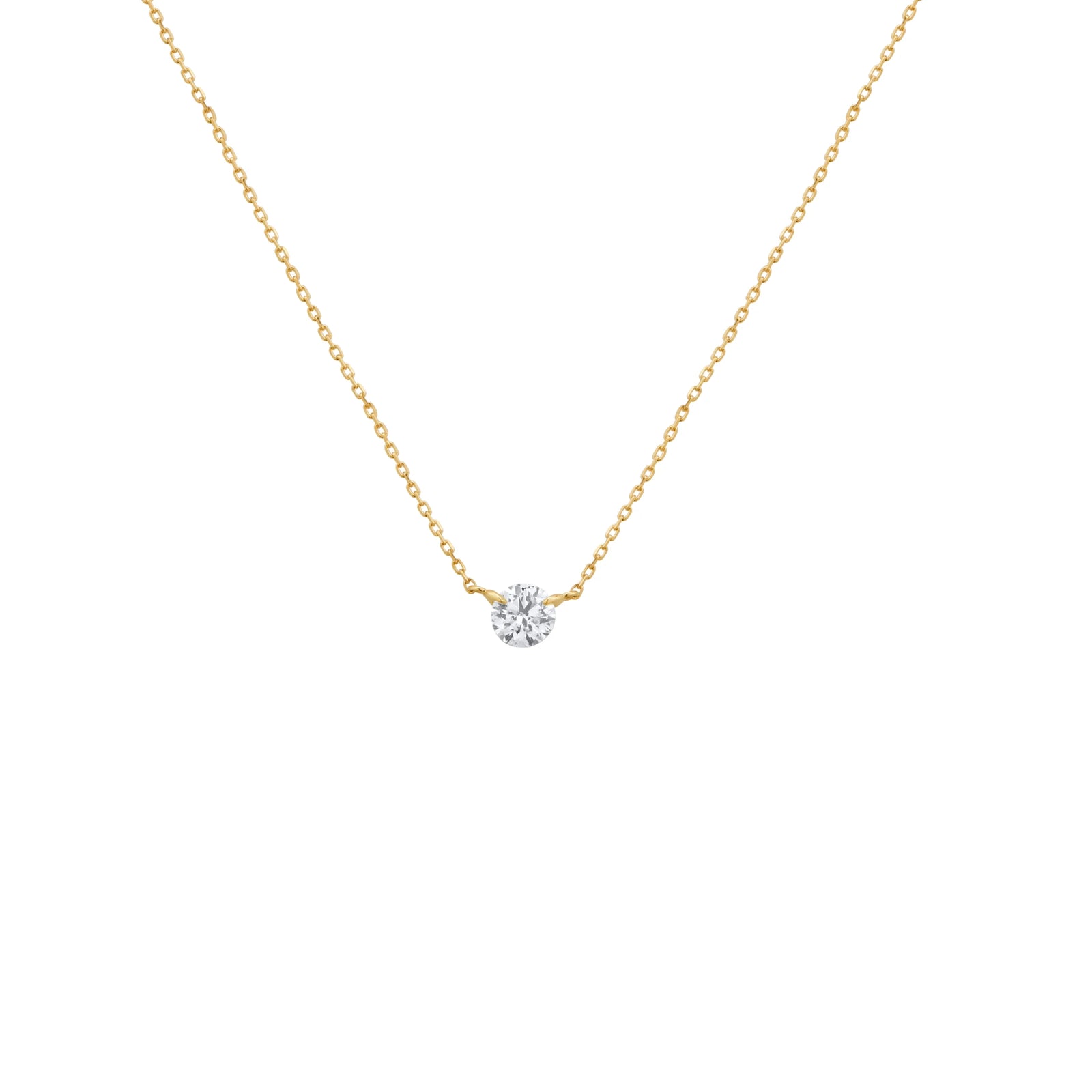 COLLAR PUNTO DE LUZ DIAMANTE SOLITARIO EN ORO 18K - Image 6