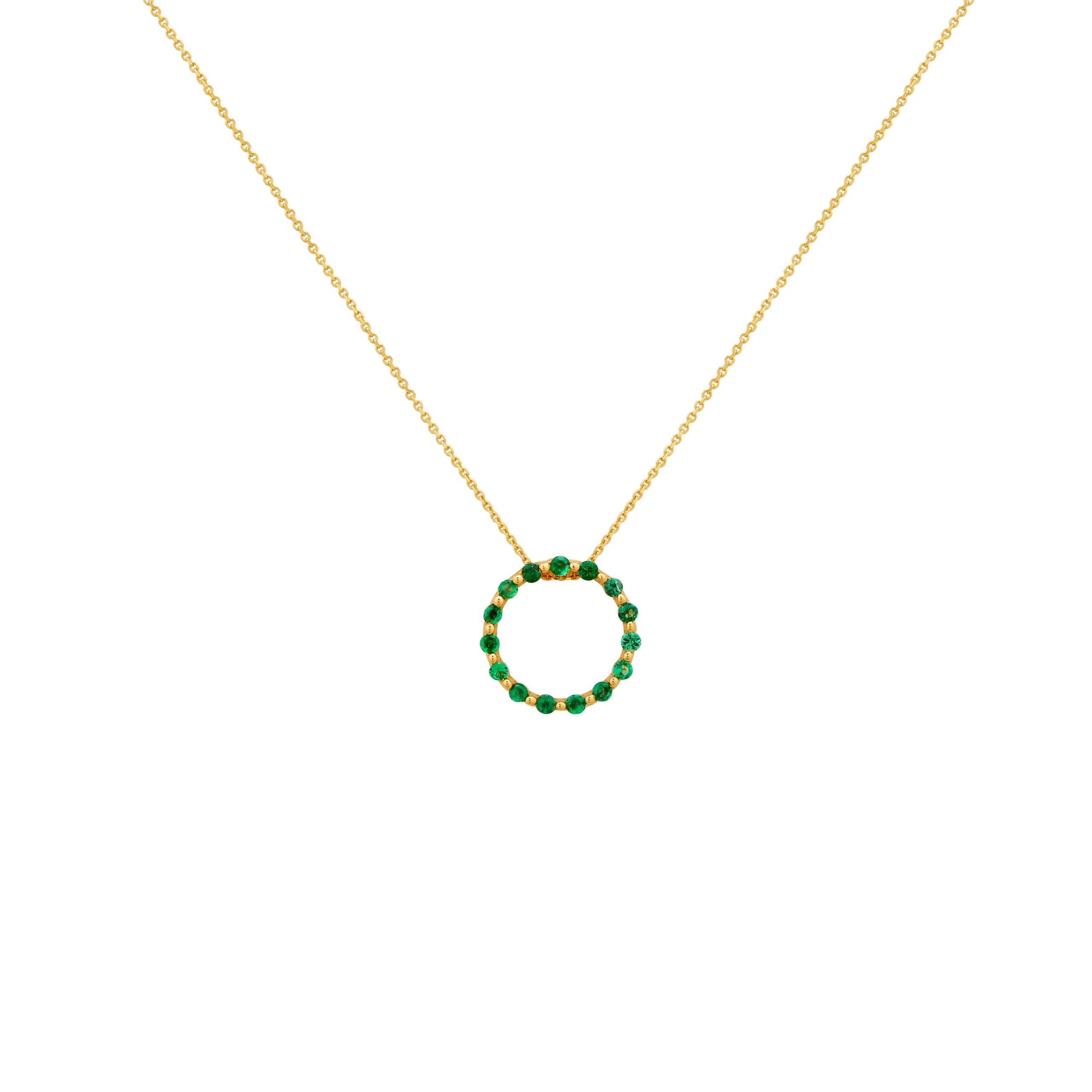 COLLAR KARMA CON ESMERALDAS EN ORO 18K - Gallery 1