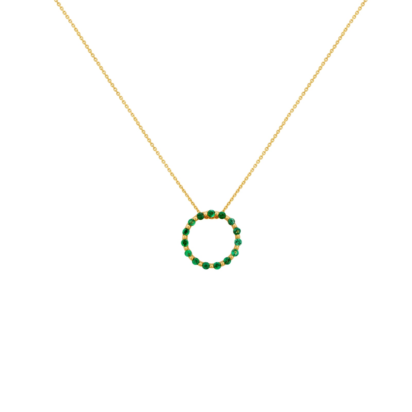 COLLAR KARMA CON ESMERALDAS EN ORO 18K - Image 1