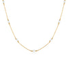 COLLAR PERLAS INTERCALADAS EN ORO 18K