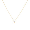 COLLAR PUNTO DE LUZ DIAMANTE BISELADO EN ORO 18K