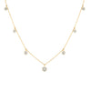 COLLAR DIAMANTES ROSETAS DEGRADÉ EN ORO 18K