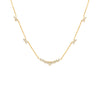 COLLAR DIAMANTES SMILE Y ZIGZAG EN ORO 18K