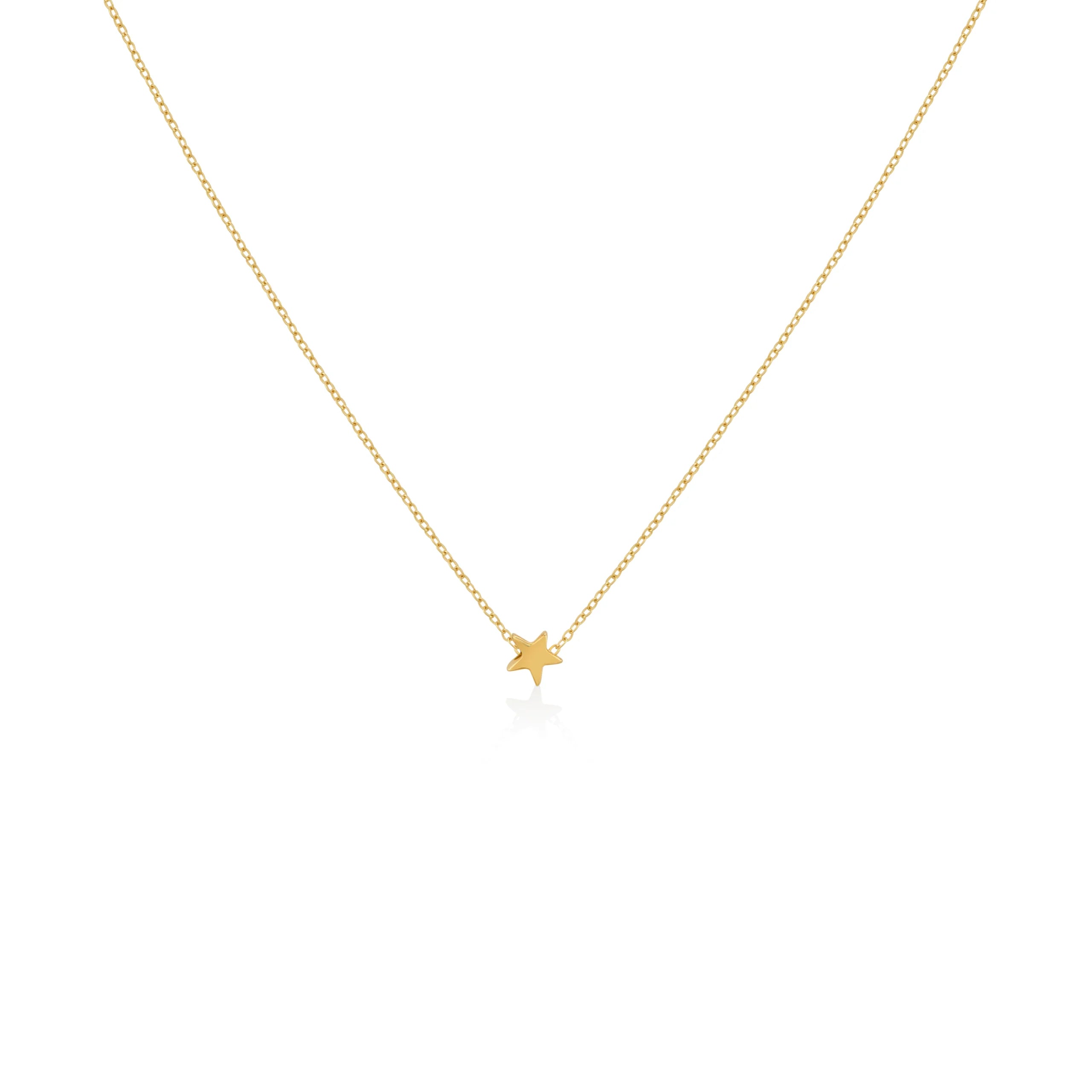 COLLAR ESTRELLA PASANTE EN ORO 18K - Gallery 1