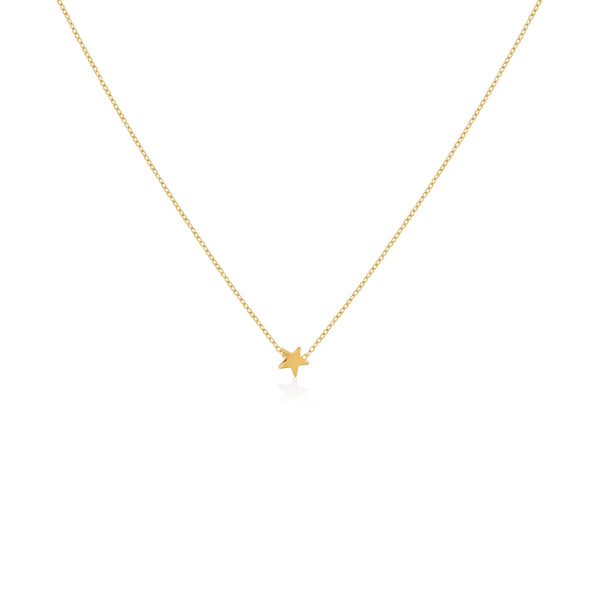 COLLAR ESTRELLA PASANTE EN ORO 18K