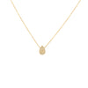 COLLAR DIAMANTES GOTA 0.06CT EN ORO 18K