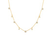 COLLAR DIAMANTES ROSETAS INTERCALADAS EN ORO 18K