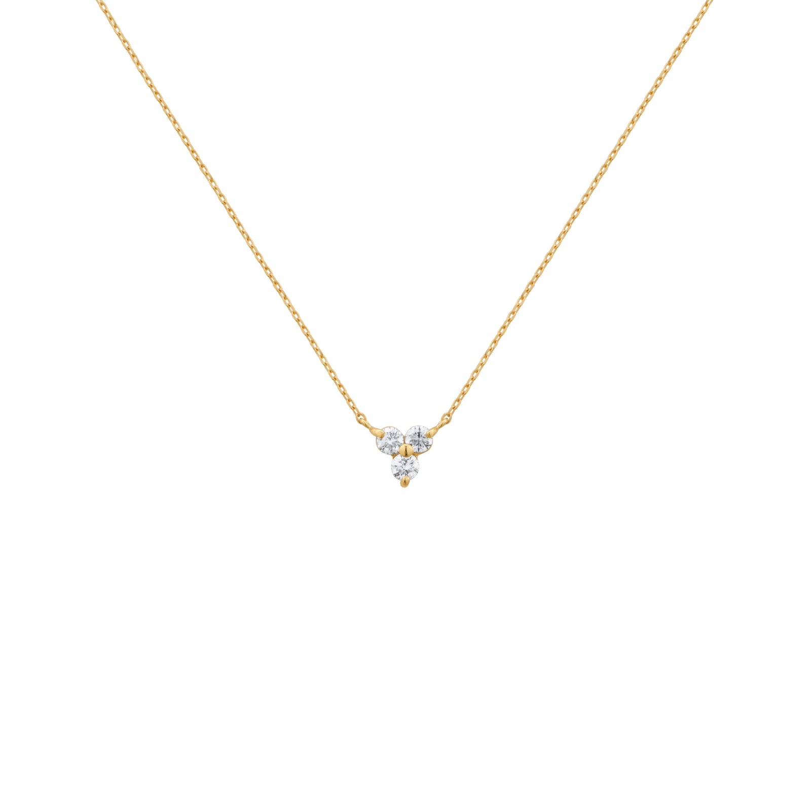 COLLAR DIAMANTES TRIO EN ORO 18K - Image 1