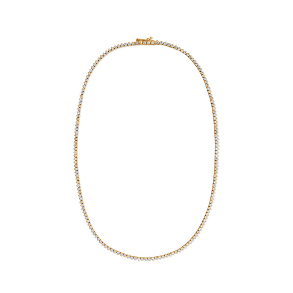 COLLAR TENNIS DIAMANTES 5CT EN ORO 18K - Secondary