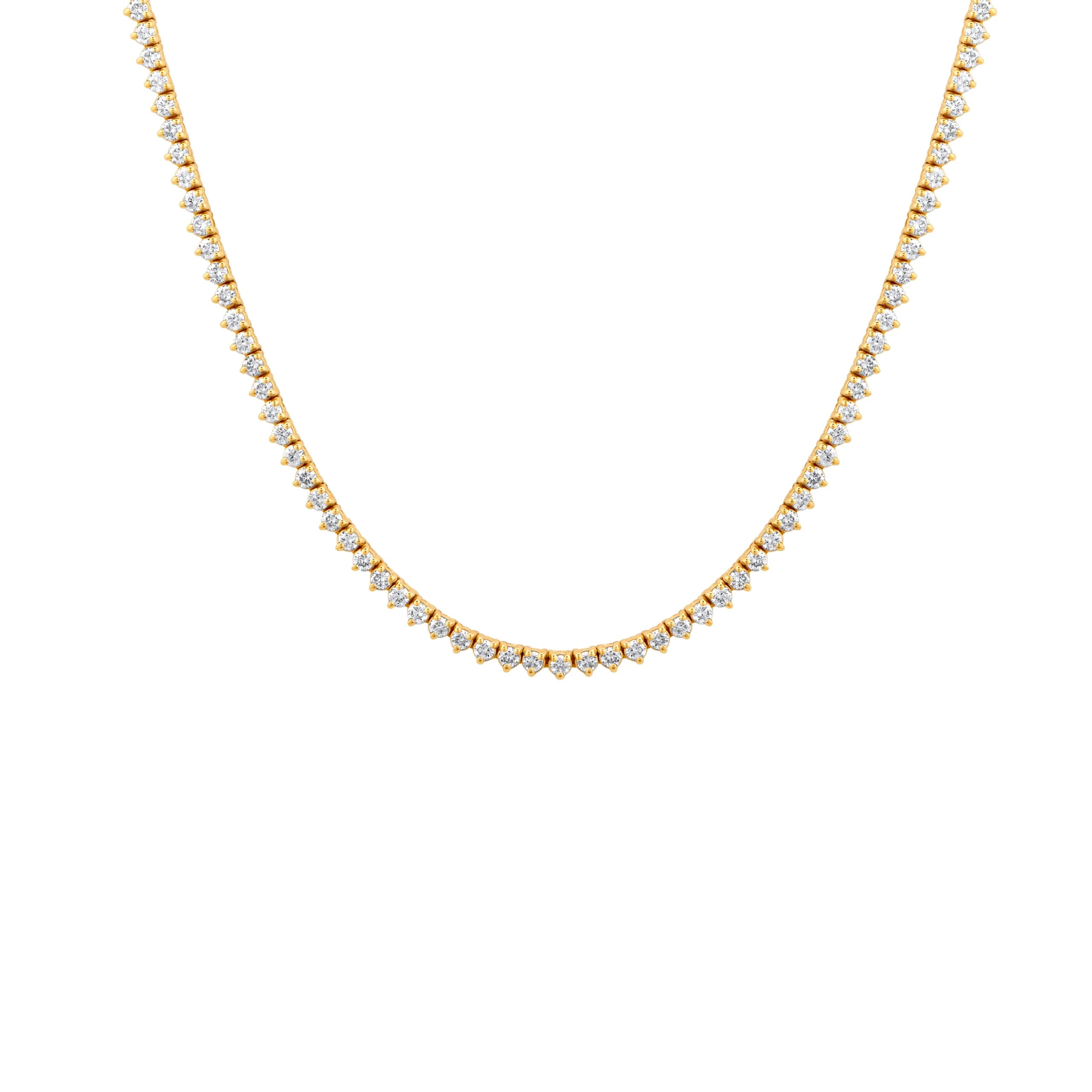 COLLAR TENNIS DIAMANTES 5CT EN ORO 18K - Gallery 1