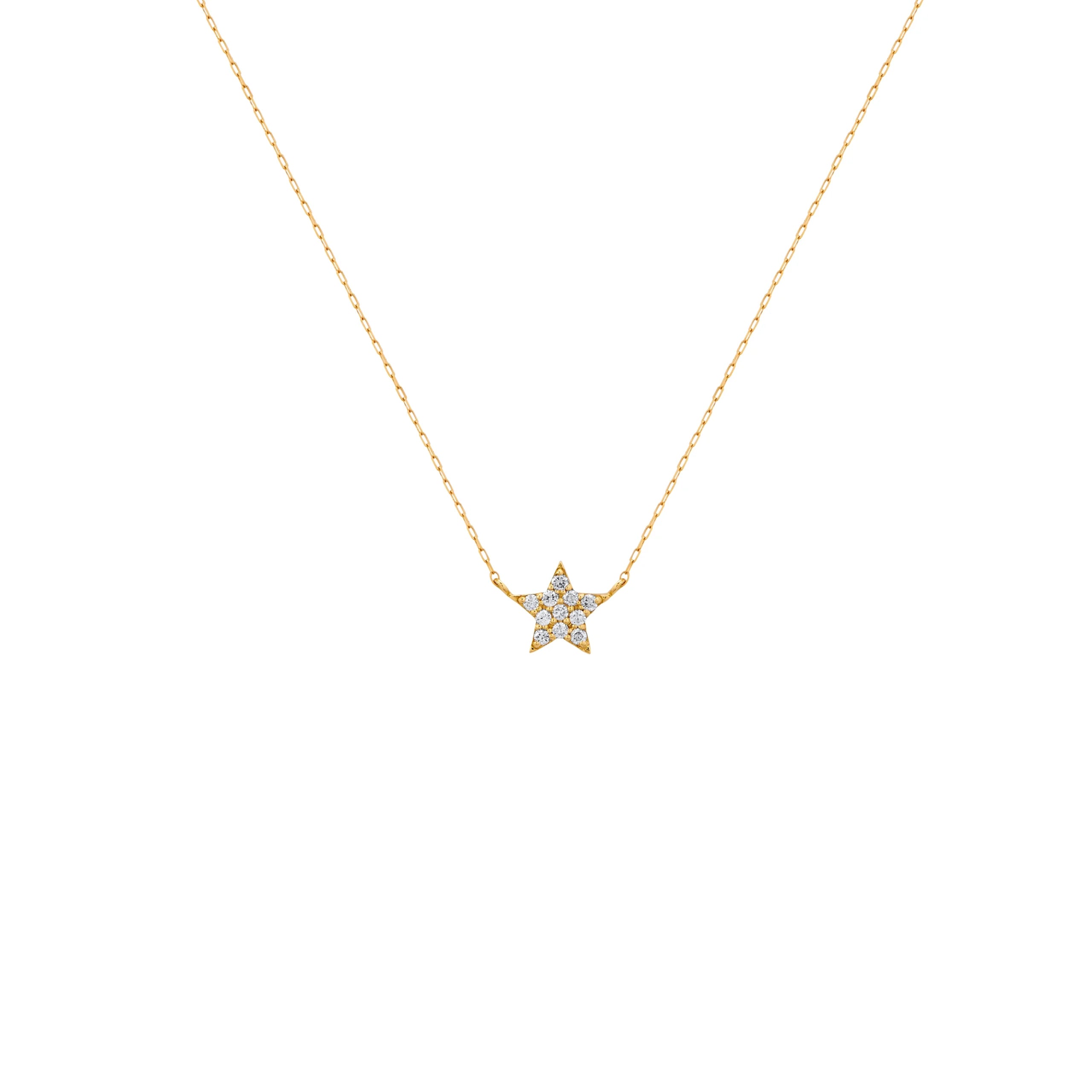 COLLAR ESTRELLA DIAMANTES EN ORO 18K - Gallery 1