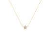 COLLAR ESTRELLA DIAMANTES EN ORO 18K